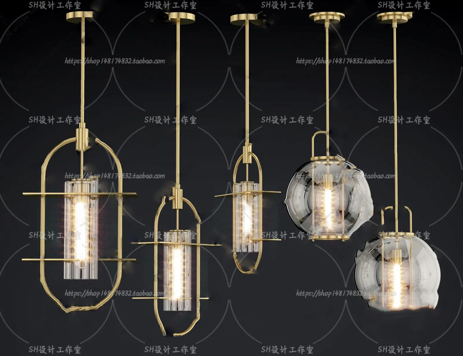 Lights – Chandelier 3D Models – 0362