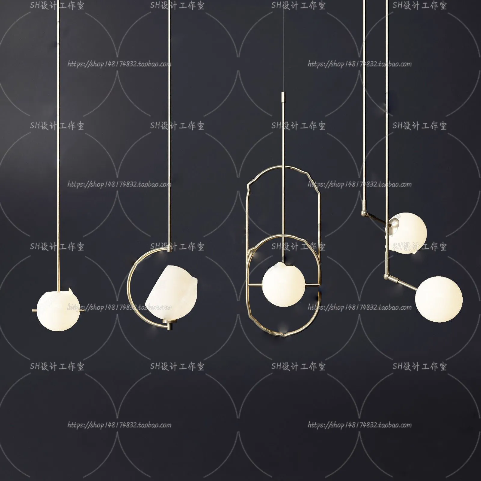 Lights – Chandelier 3D Models – 0366