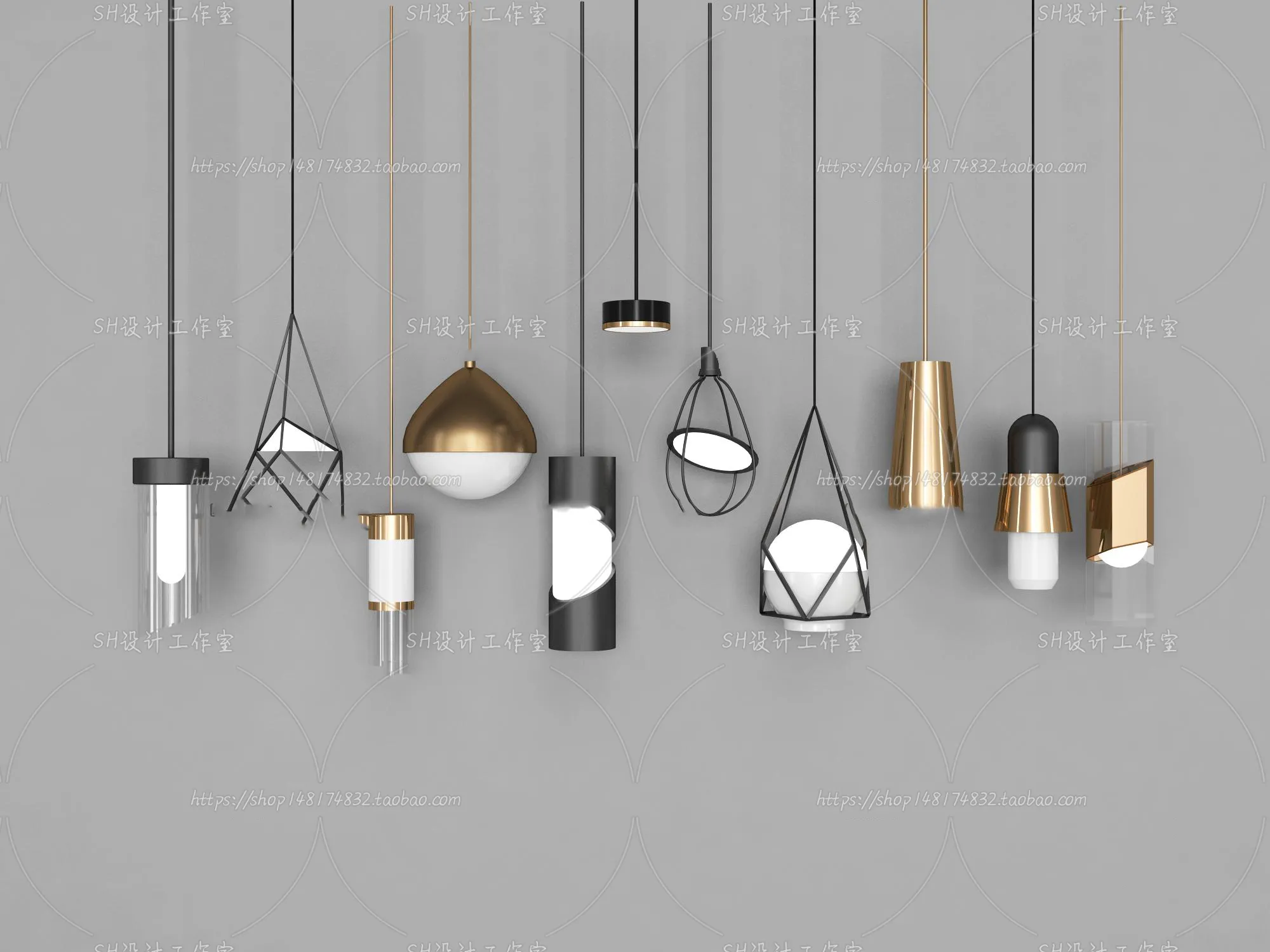 Lights – Chandelier 3D Models – 0378