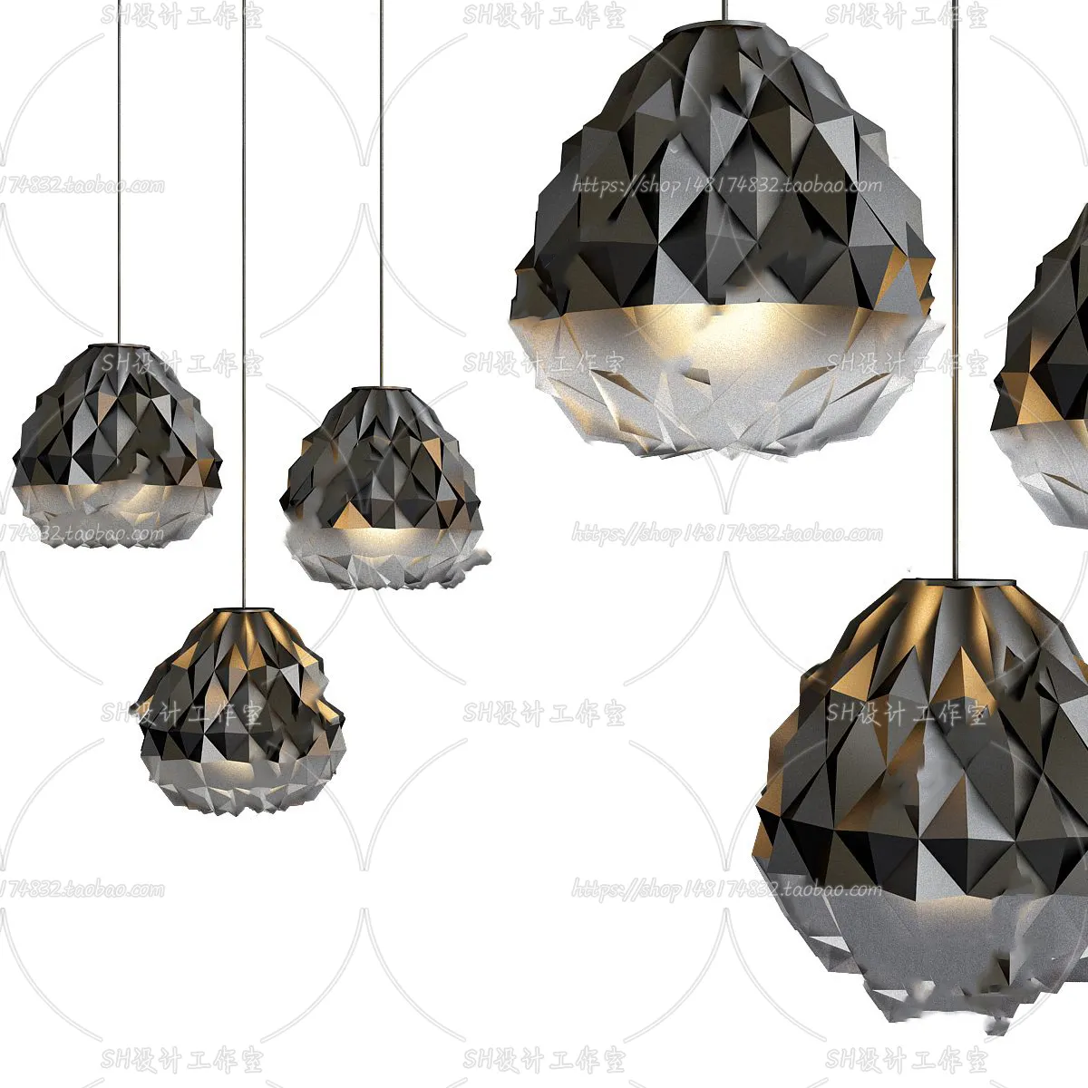 Lights – Chandelier 3D Models – 0390