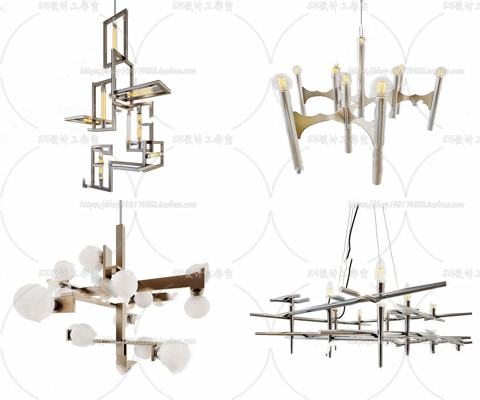 Lights – Chandelier 3D Models – 0469