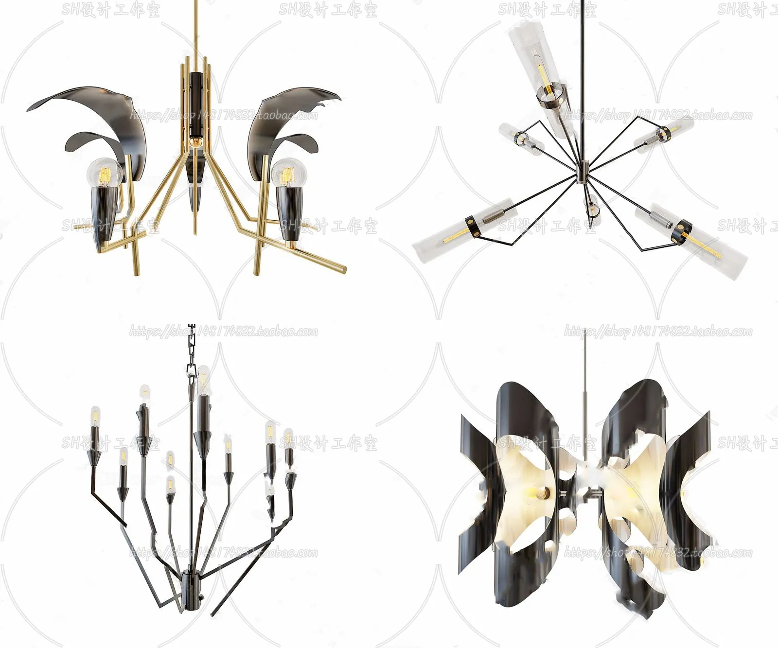 Lights – Chandelier 3D Models – 0470
