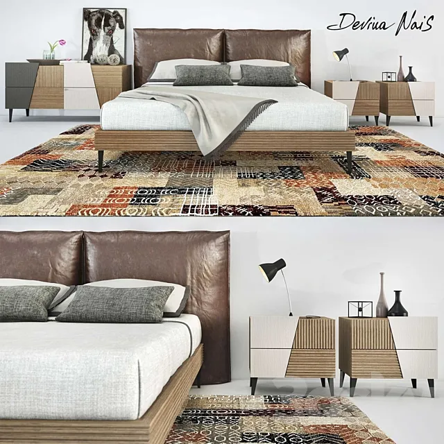 Furniture – Bed 3D Models – Devina Zero collection16 Milano Design