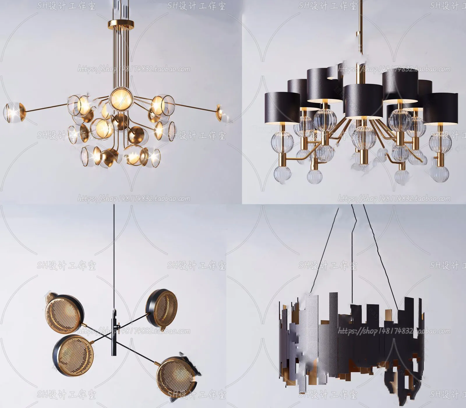 Lights – Chandelier 3D Models – 0488