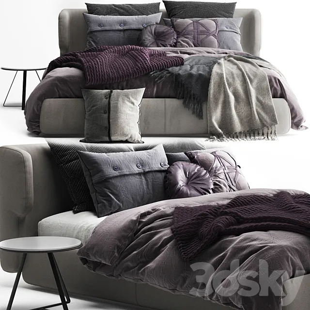 Furniture – Bed 3D Models – Ditre Italia Claire bed 3d model