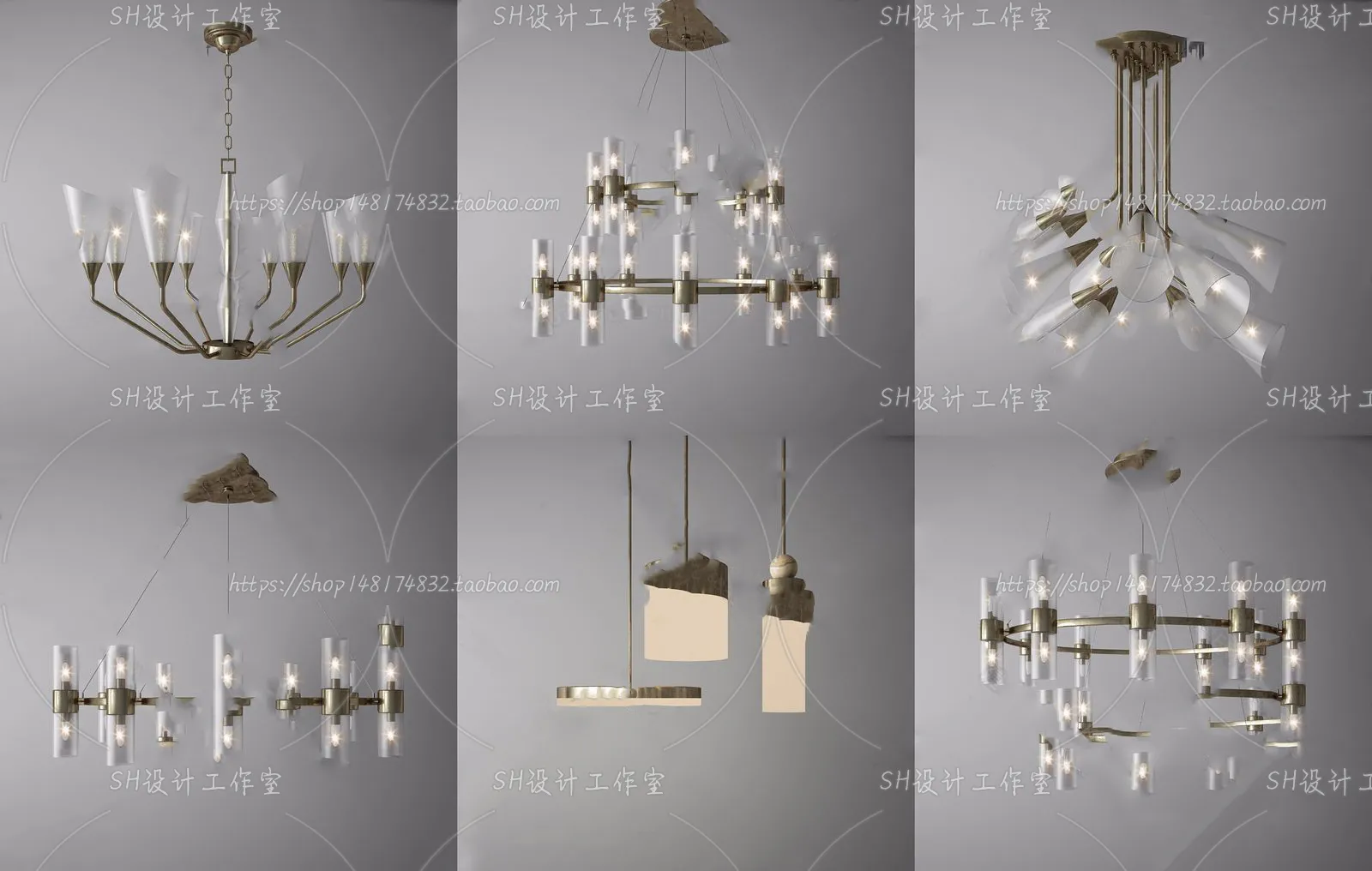 Lights – Chandelier 3D Models – 0500