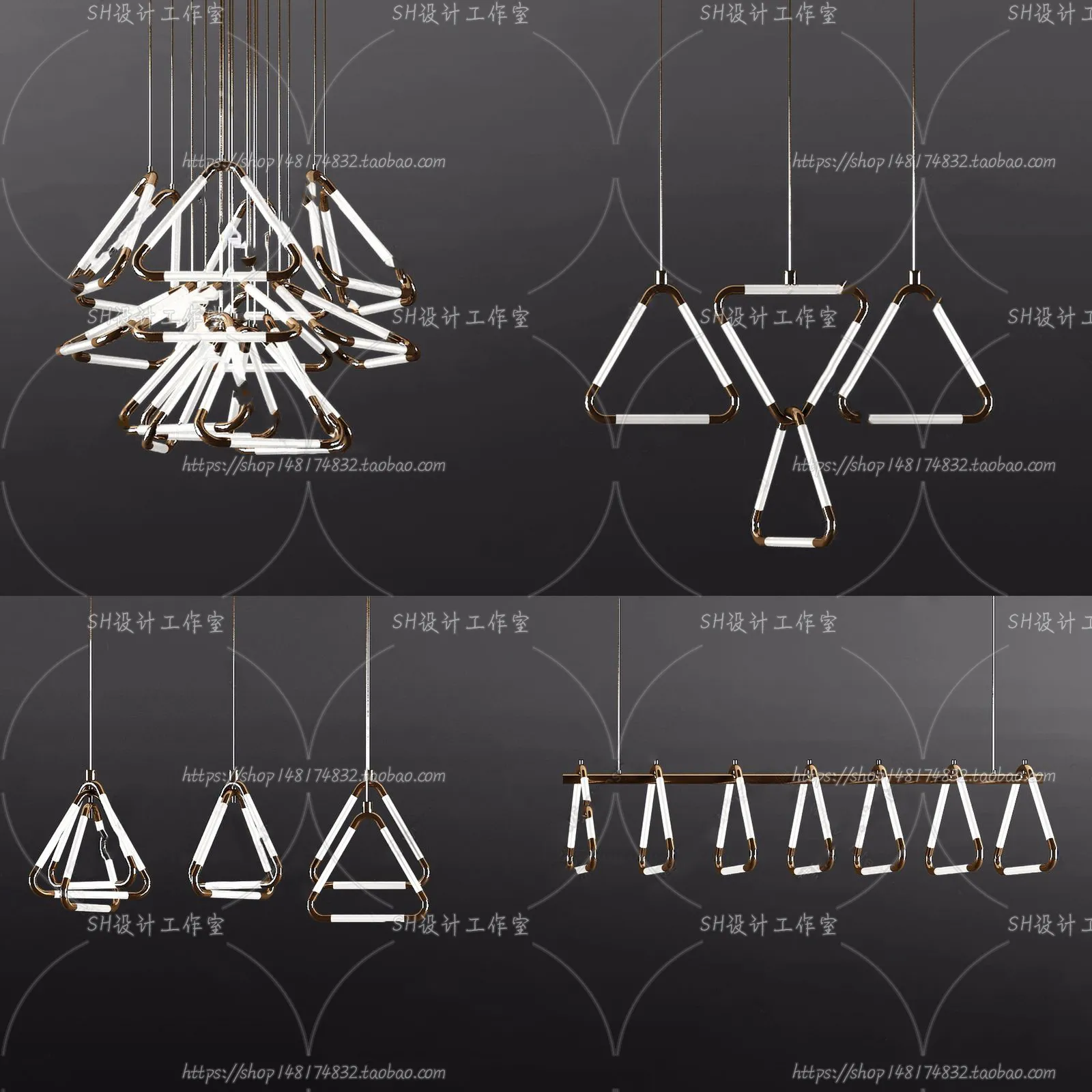 Lights – Chandelier 3D Models – 0502
