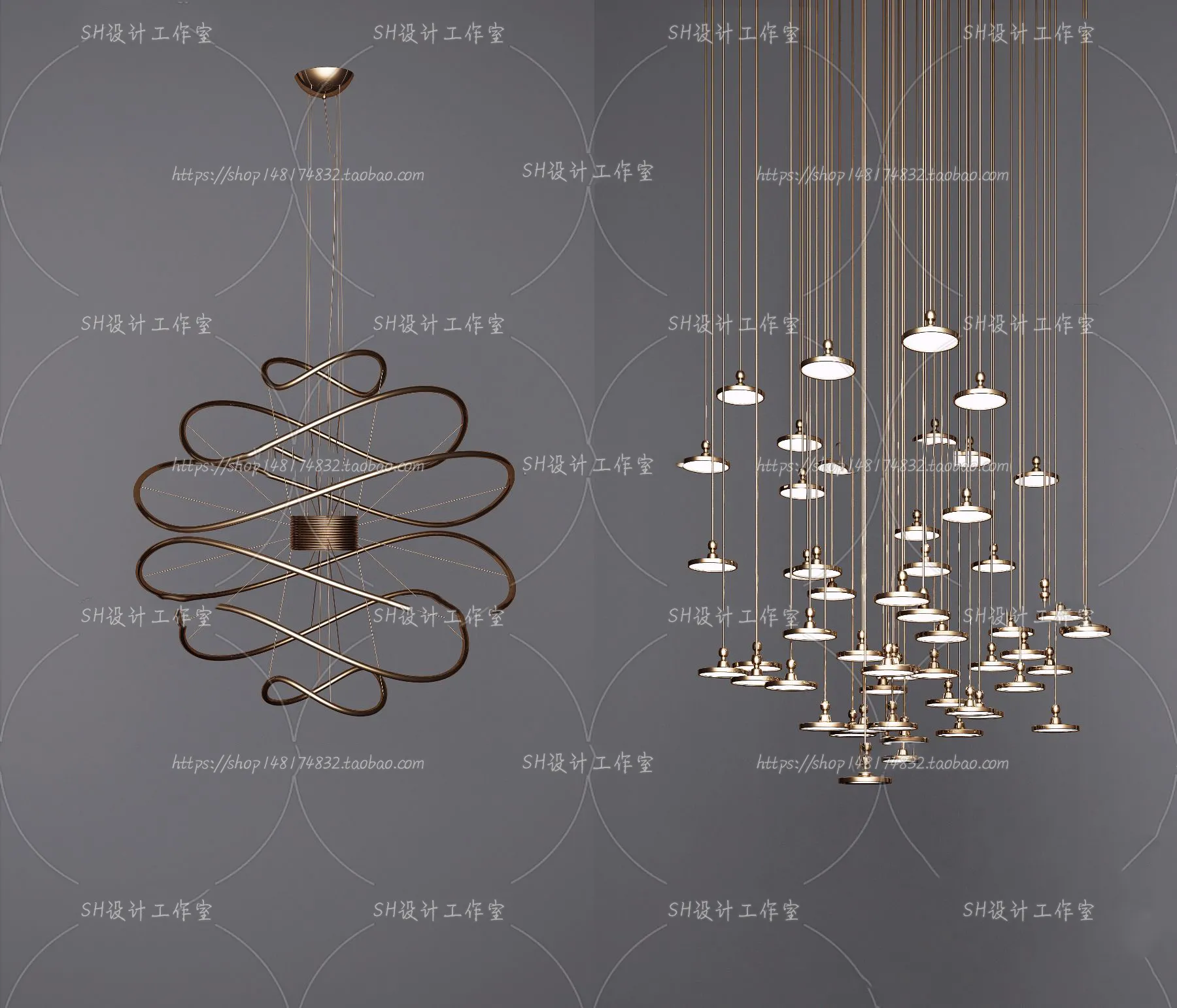 Lights – Chandelier 3D Models – 0503