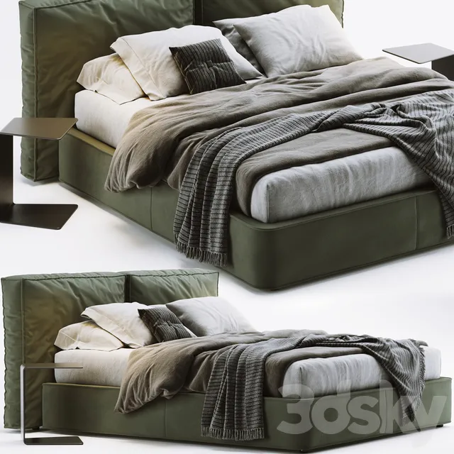 Furniture – Bed 3D Models – Ditre Italia Flann Bed