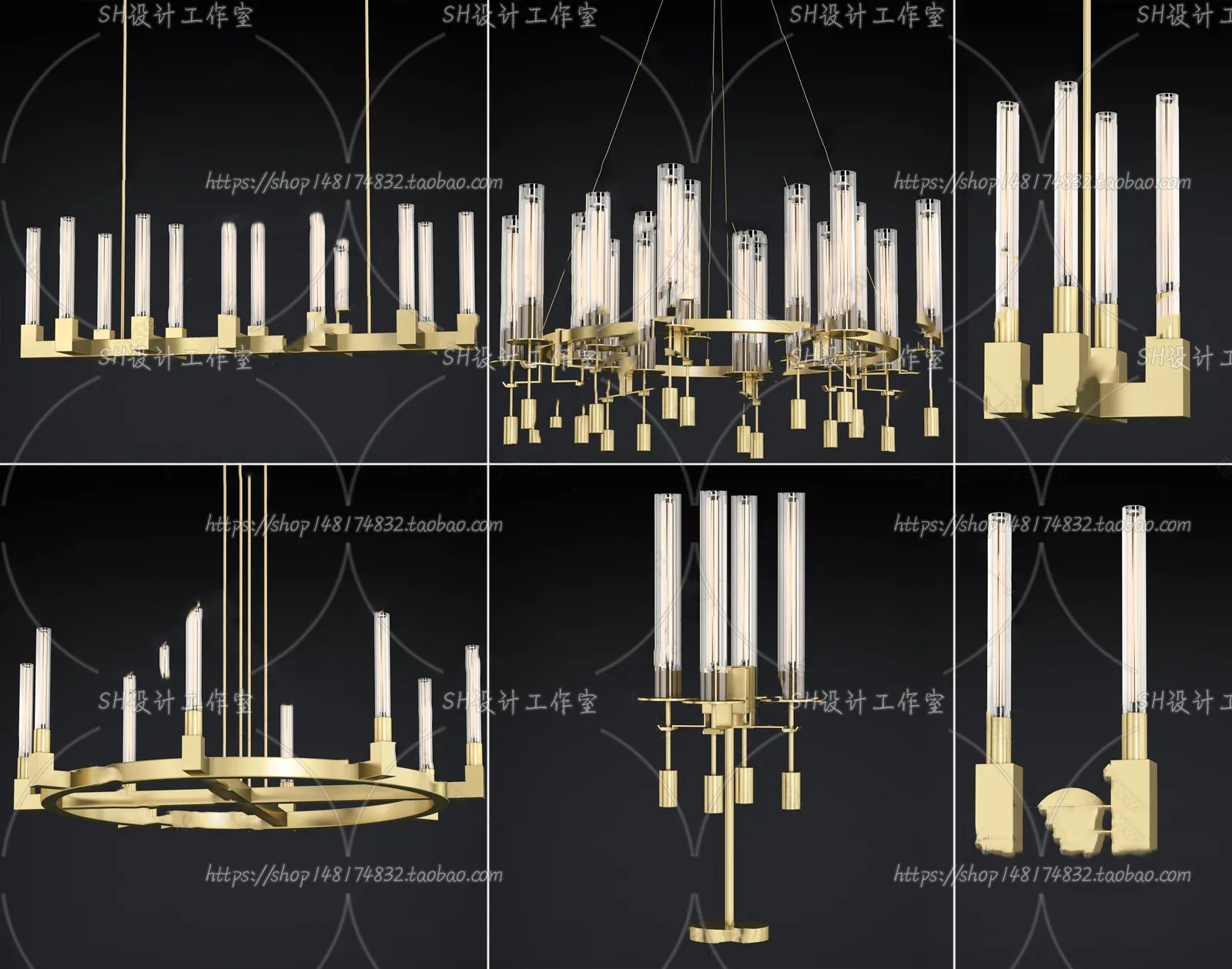 Lights – Chandelier 3D Models – 0510
