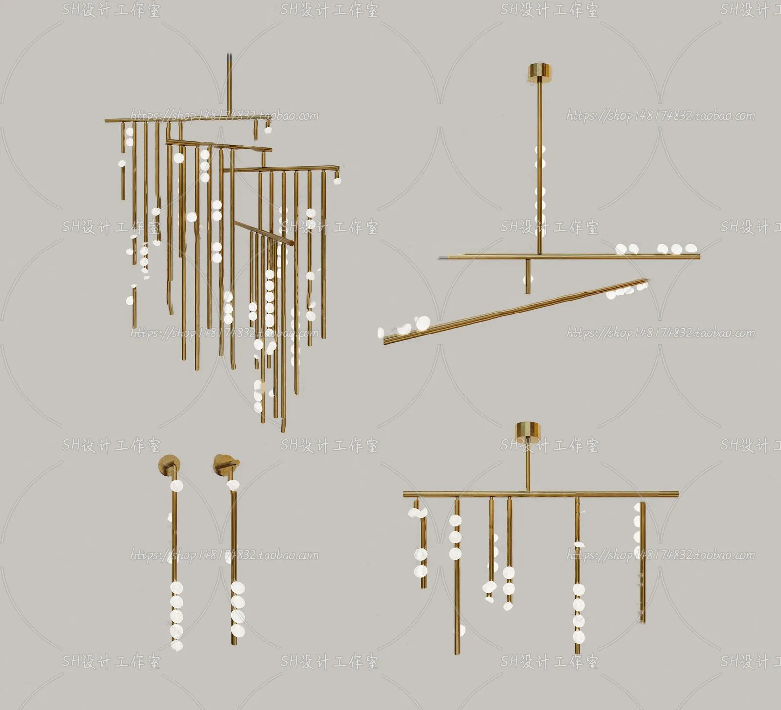 Lights – Chandelier 3D Models – 0513