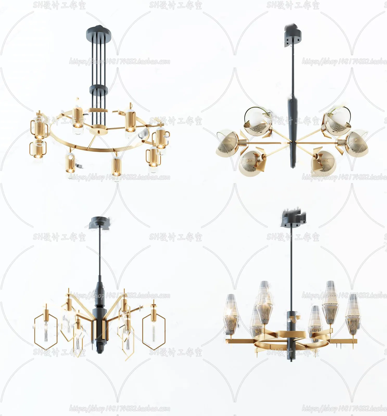 Lights – Chandelier 3D Models – 0529