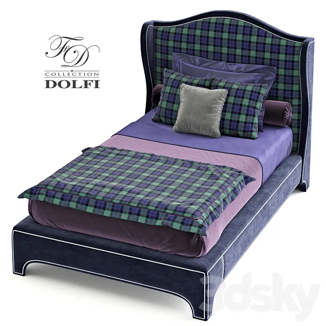 Furniture – Bed 3D Models – DOLFI Bed William