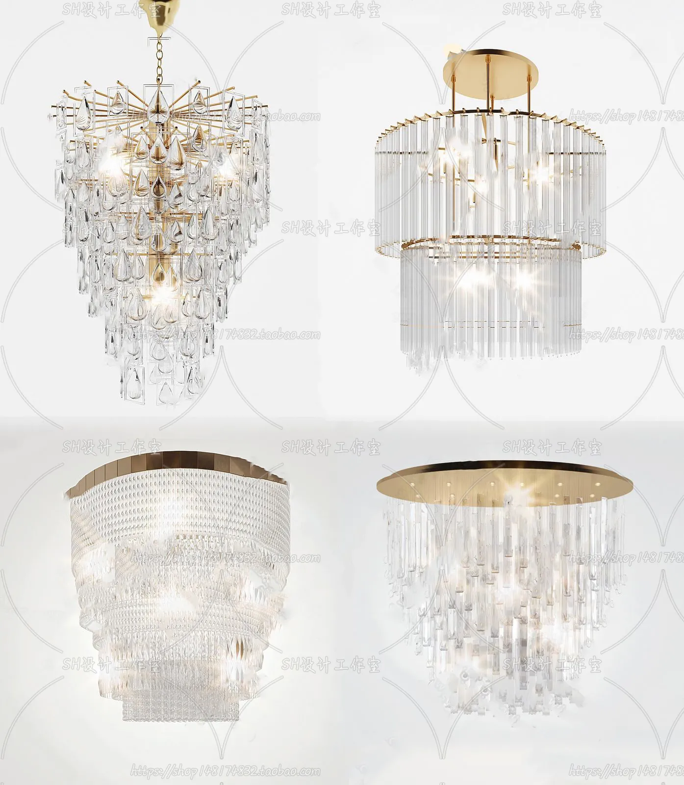 Lights – Chandelier 3D Models – 0552