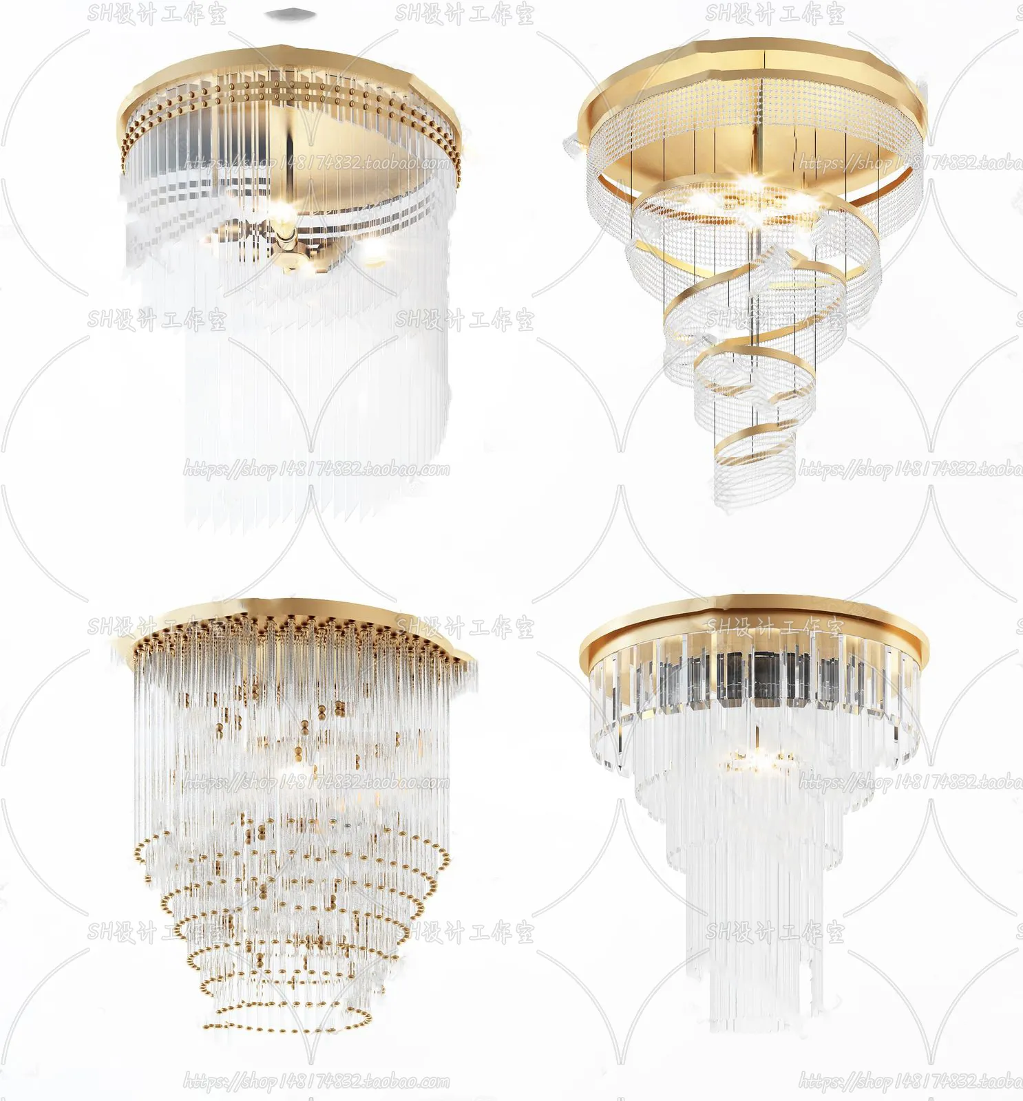 Lights – Chandelier 3D Models – 0554