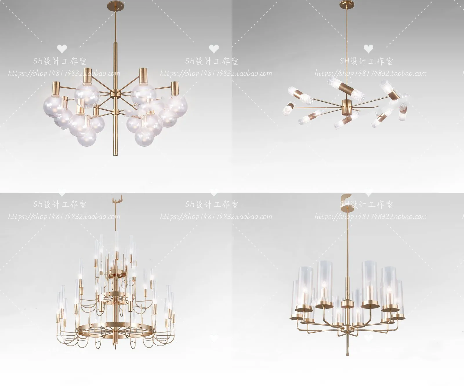Lights – Chandelier 3D Models – 0564