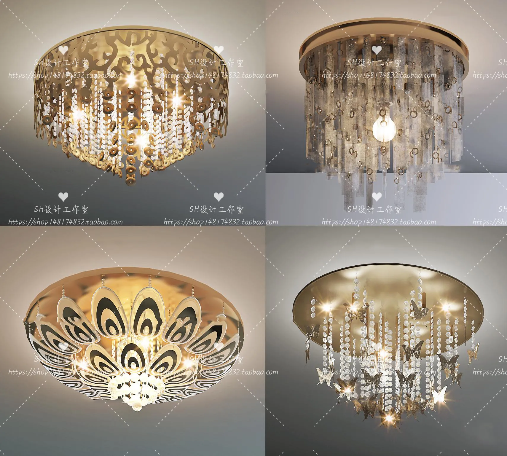 Lights – Chandelier 3D Models – 0577