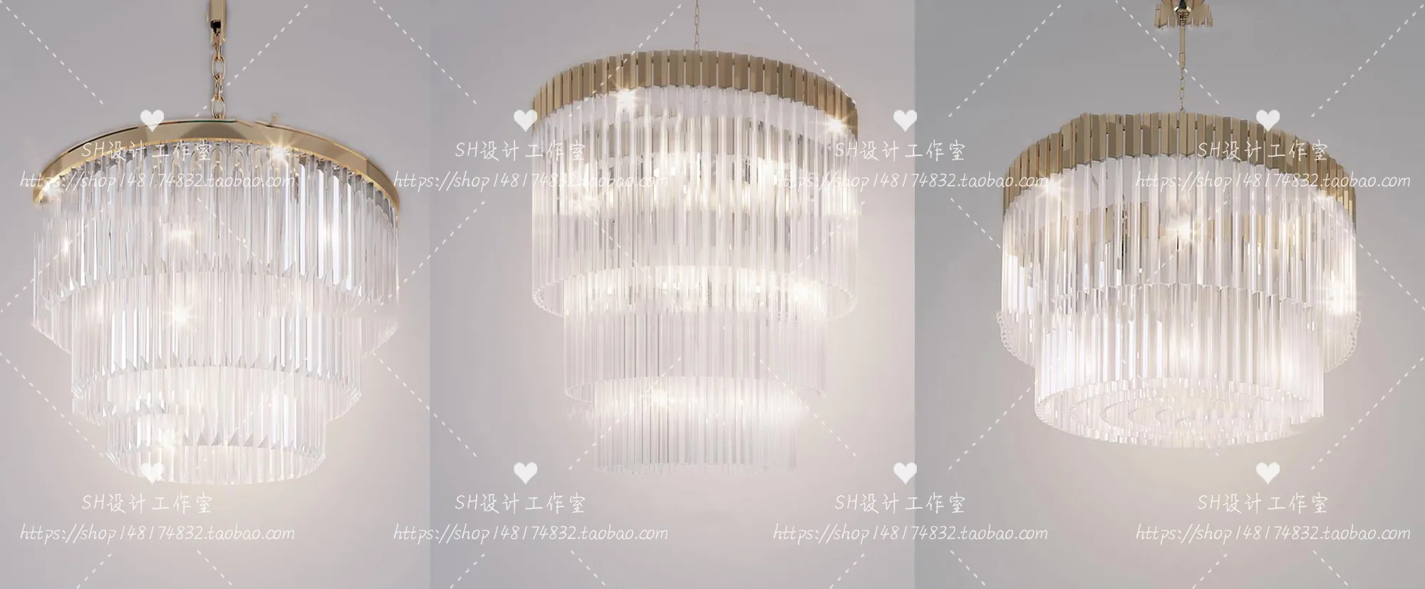 Lights – Chandelier 3D Models – 0579
