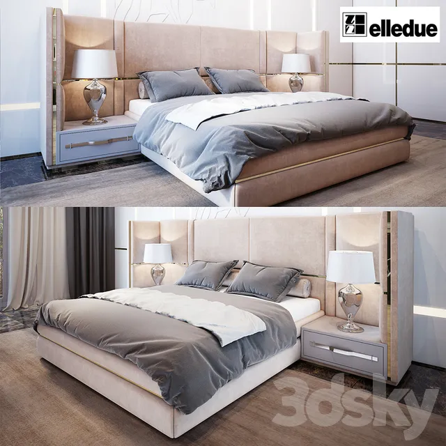 Furniture – Bed 3D Models – Elledue Ulysse Bed