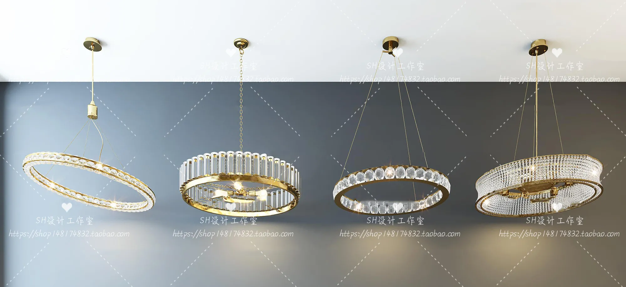 Lights – Chandelier 3D Models – 0609