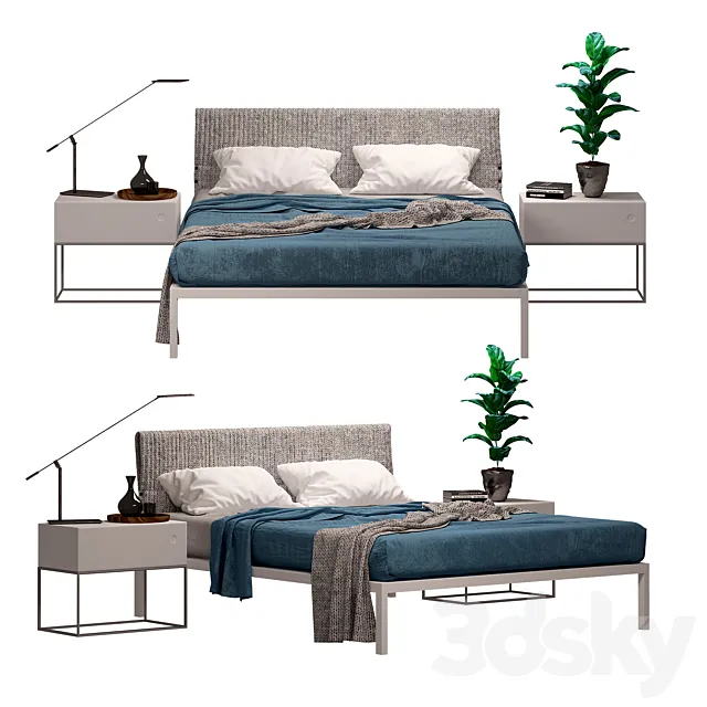 Furniture – Bed 3D Models – Erik bed Fabrika Alf