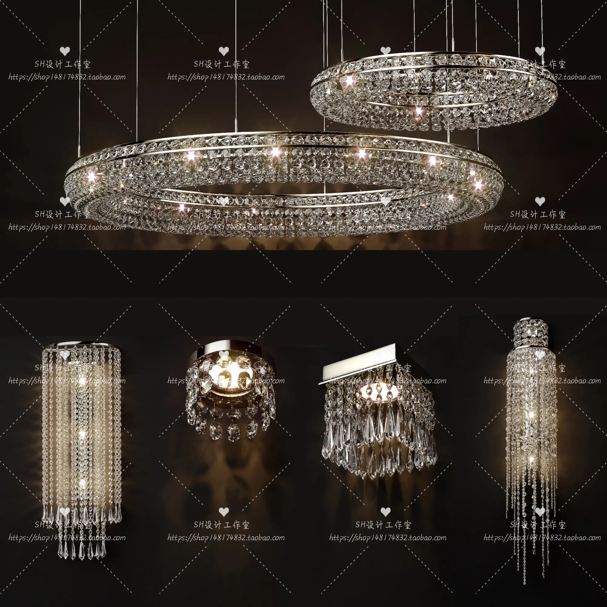Lights – Chandelier 3D Models – 0621