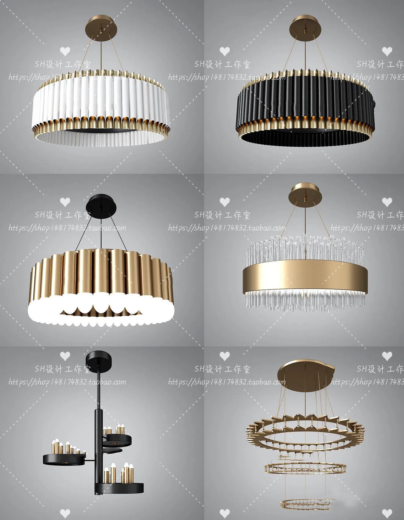 Lights – Chandelier 3D Models – 0623