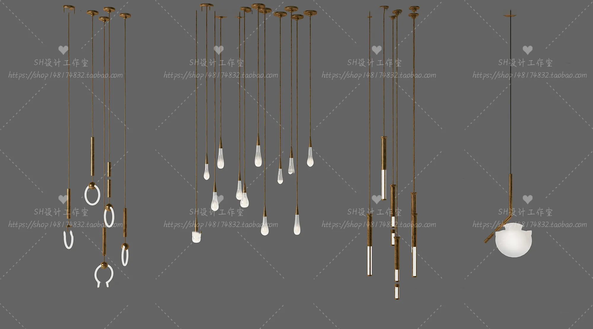Lights – Chandelier 3D Models – 0658