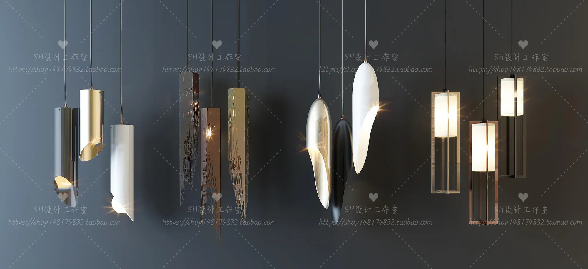 Lights – Chandelier 3D Models – 0662