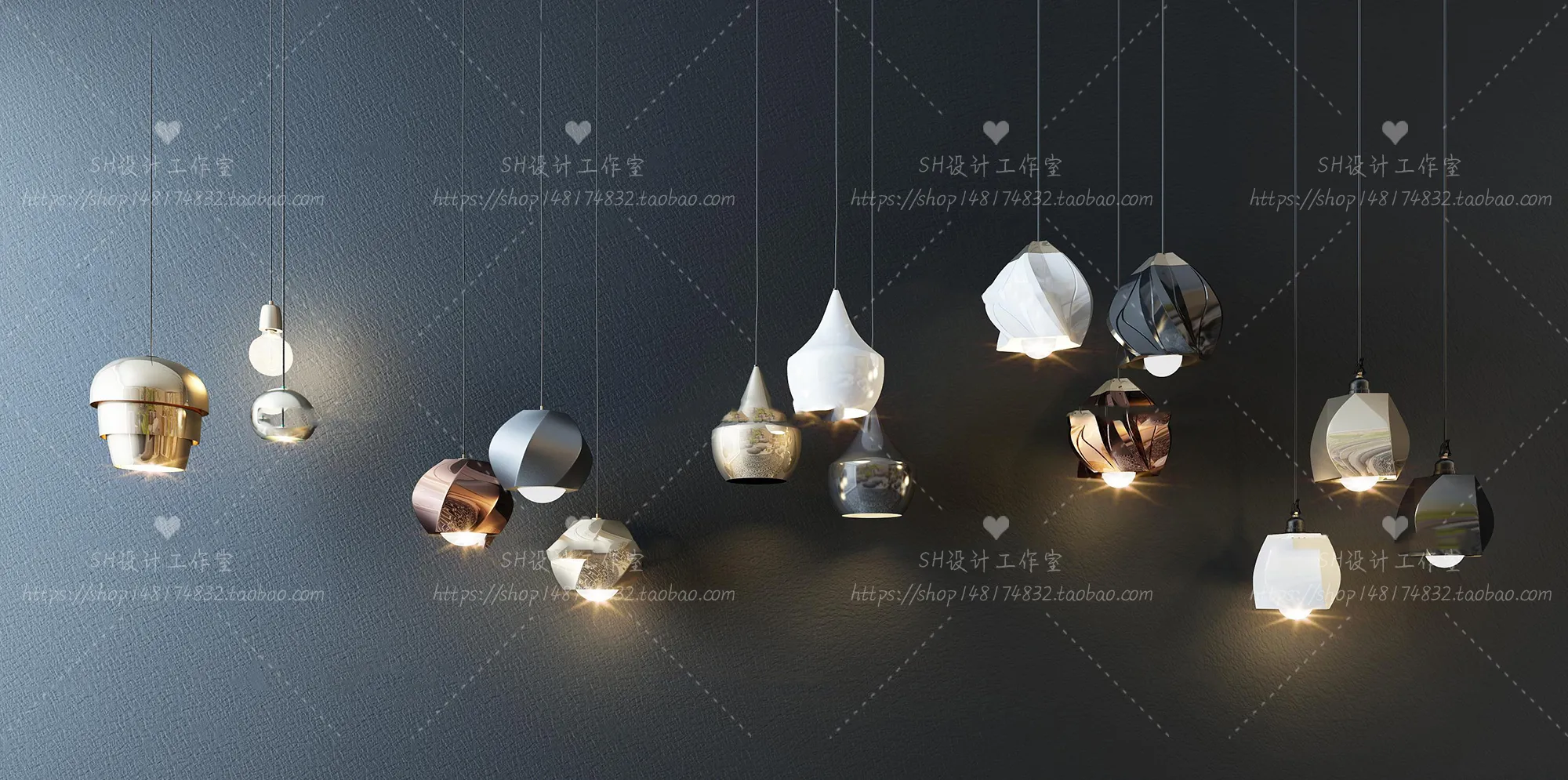 Lights – Chandelier 3D Models – 0670