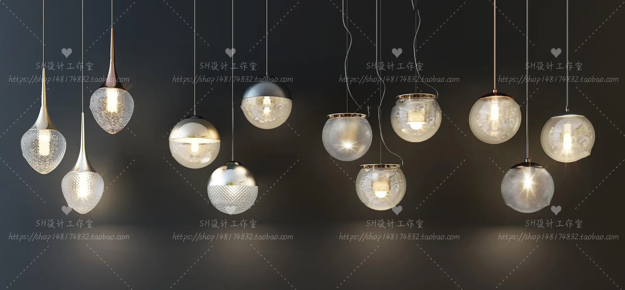 Lights – Chandelier 3D Models – 0680