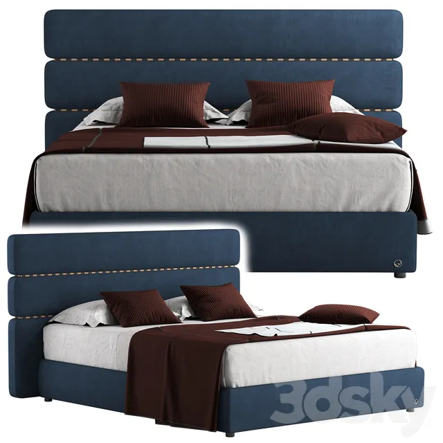 Furniture – Bed 3D Models – Fendi Casa bed (max 2014; obj)