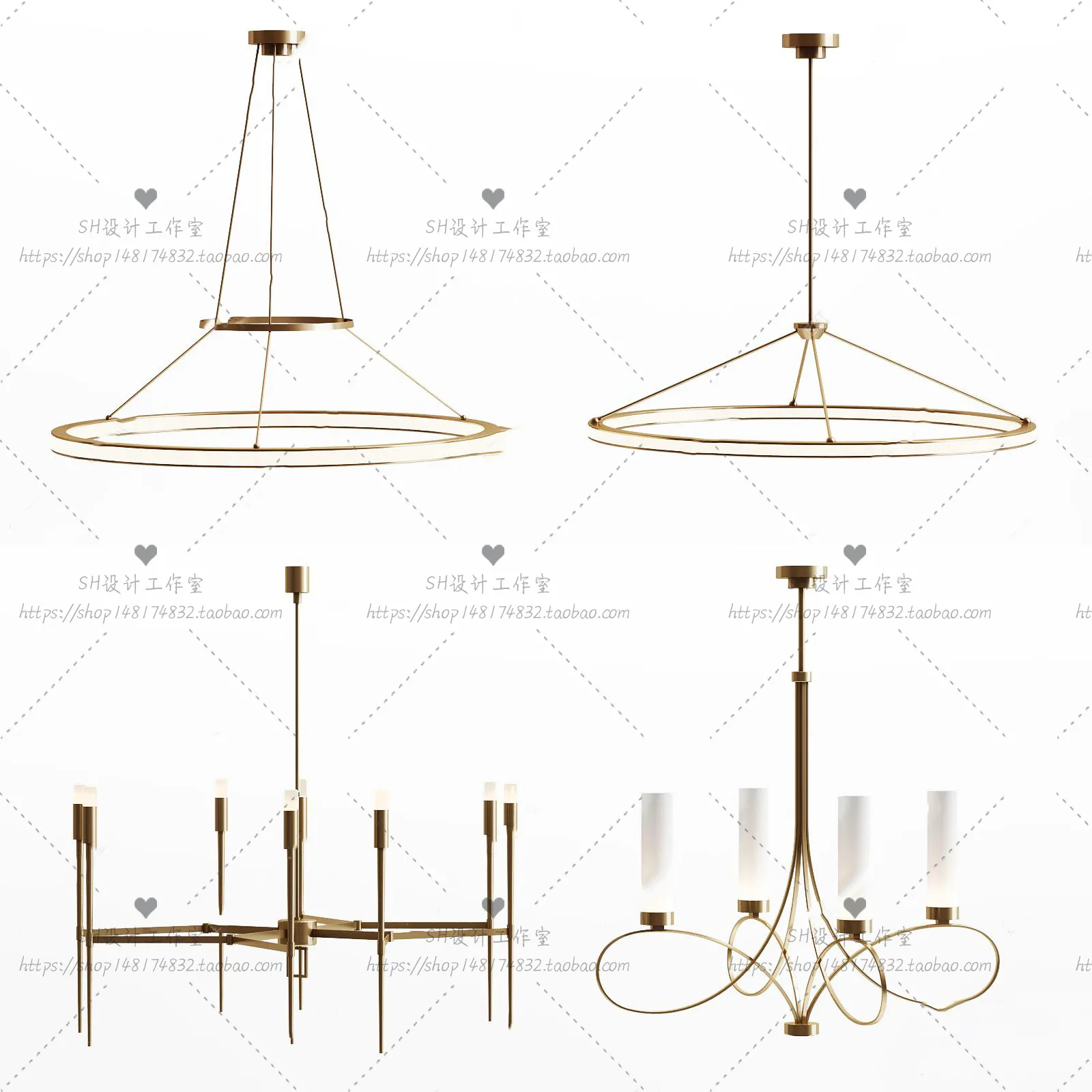 Lights – Chandelier 3D Models – 0702