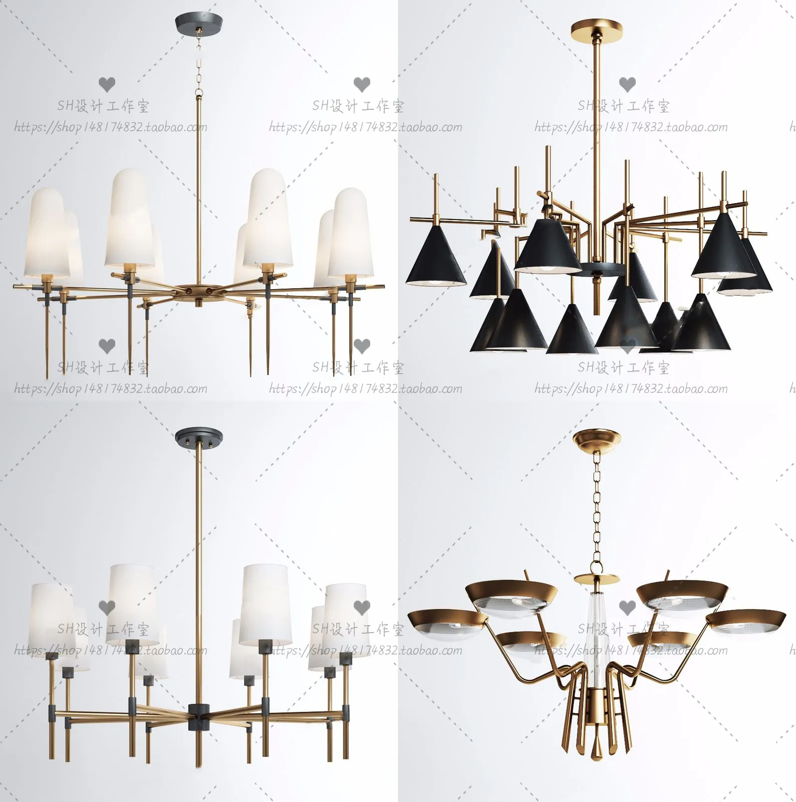 Lights – Chandelier 3D Models – 0705