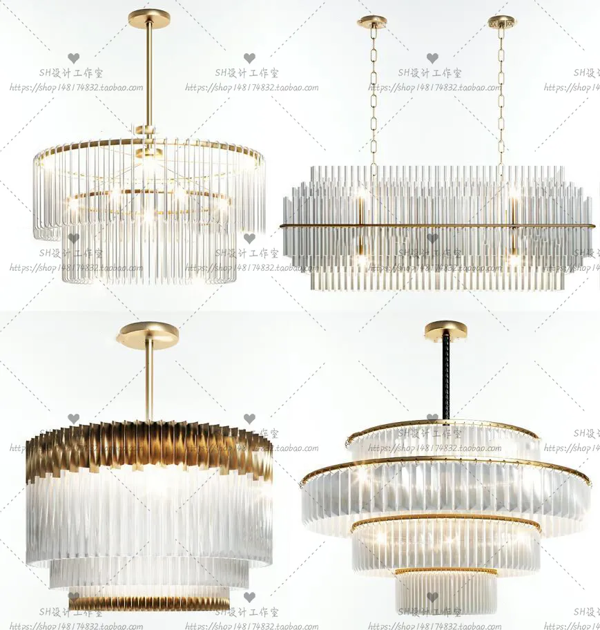 Lights – Chandelier 3D Models – 0711