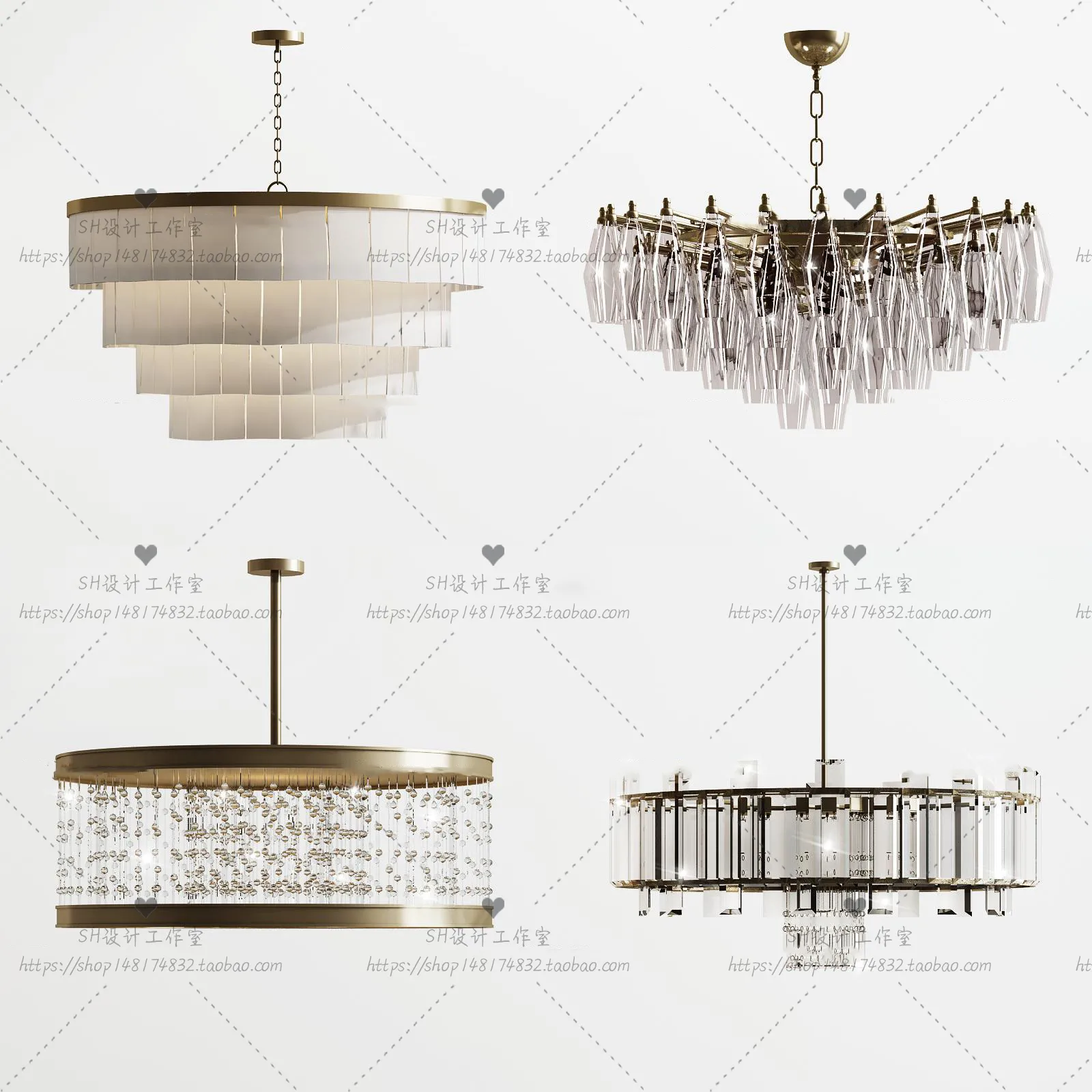 Lights – Chandelier 3D Models – 0712