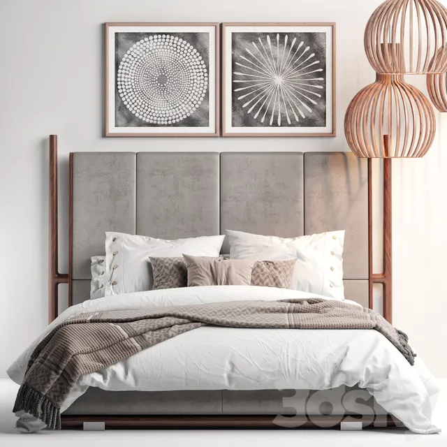 Furniture – Bed 3D Models – Flexform MOOD Icaro Bed