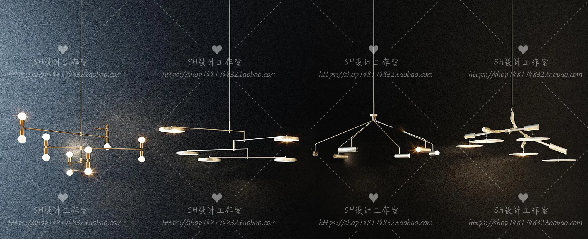 Lights – Chandelier 3D Models – 0727