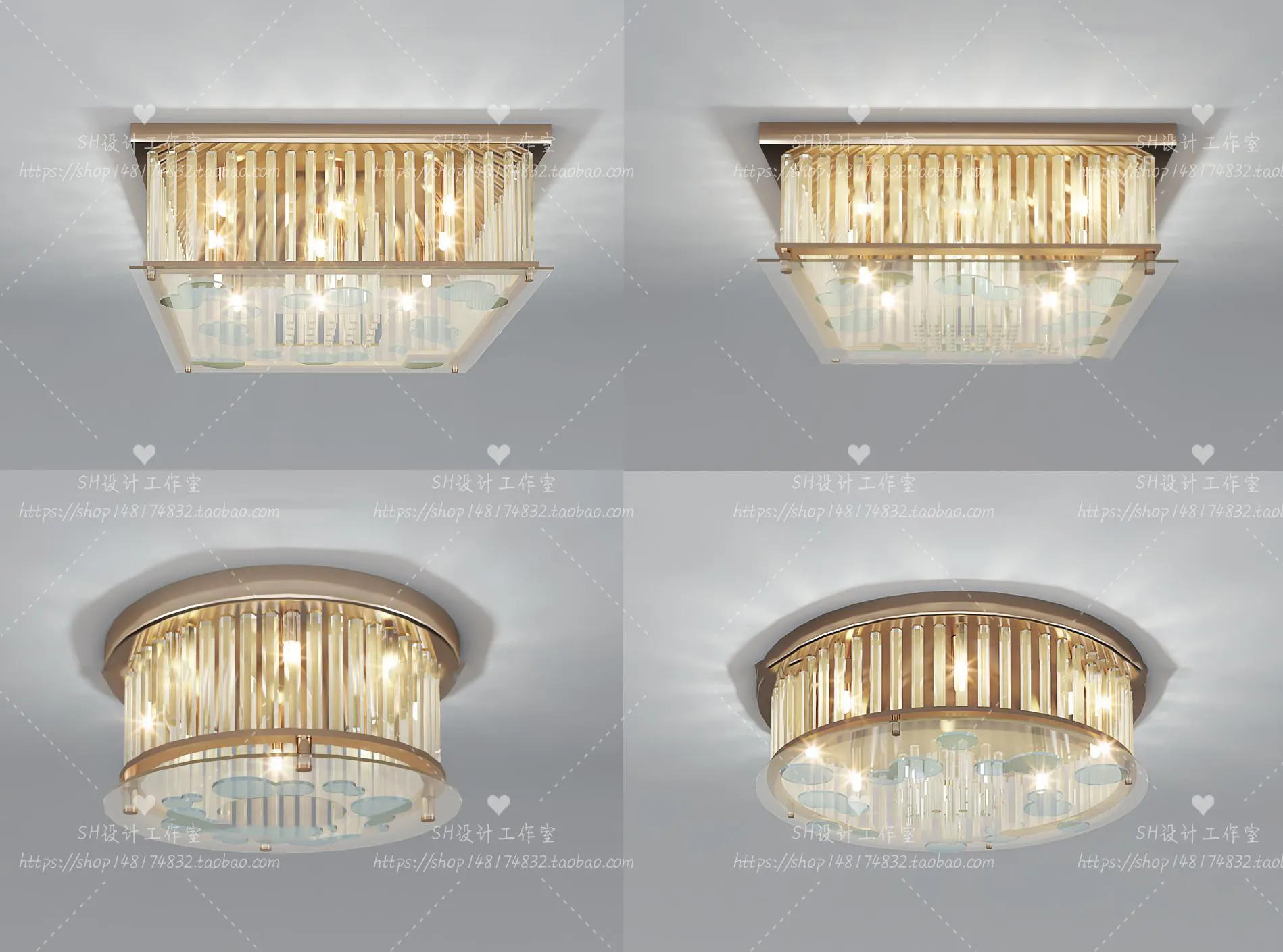 Lights – Chandelier 3D Models – 0732