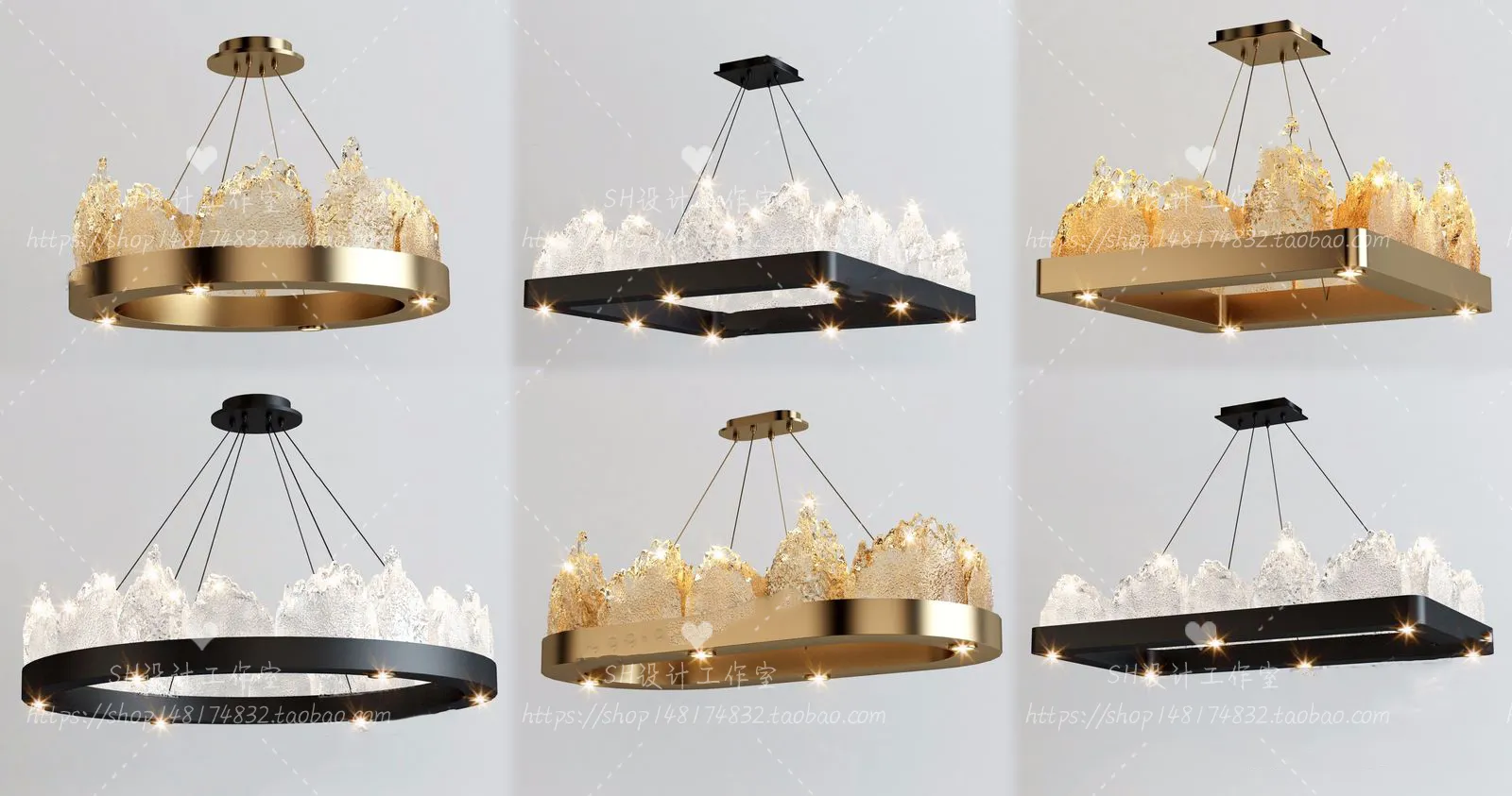 Lights – Chandelier 3D Models – 0762