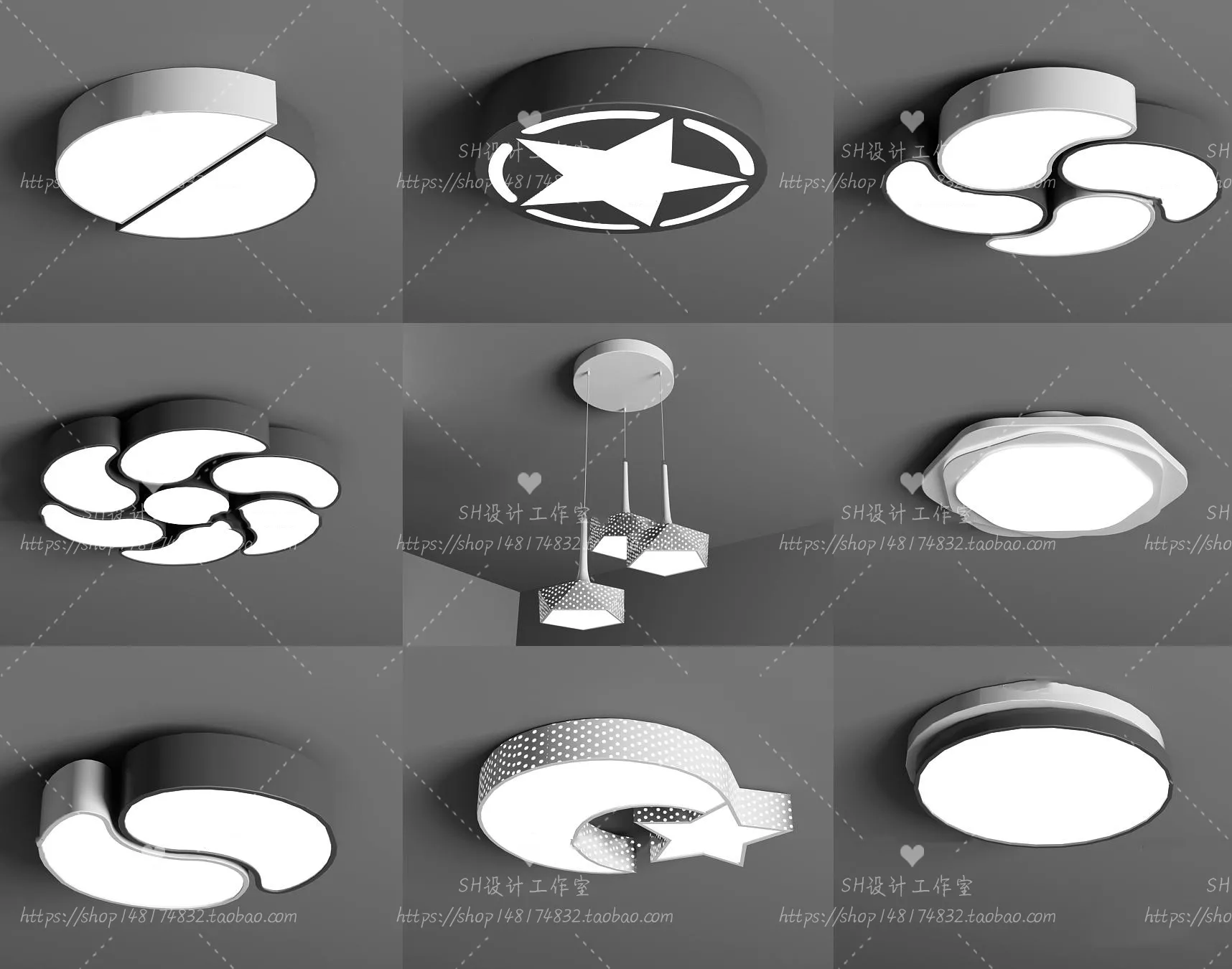 Lights – Chandelier 3D Models – 0774