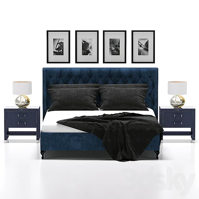 Furniture – Bed 3D Models – Gianfranco Ferre Home 2