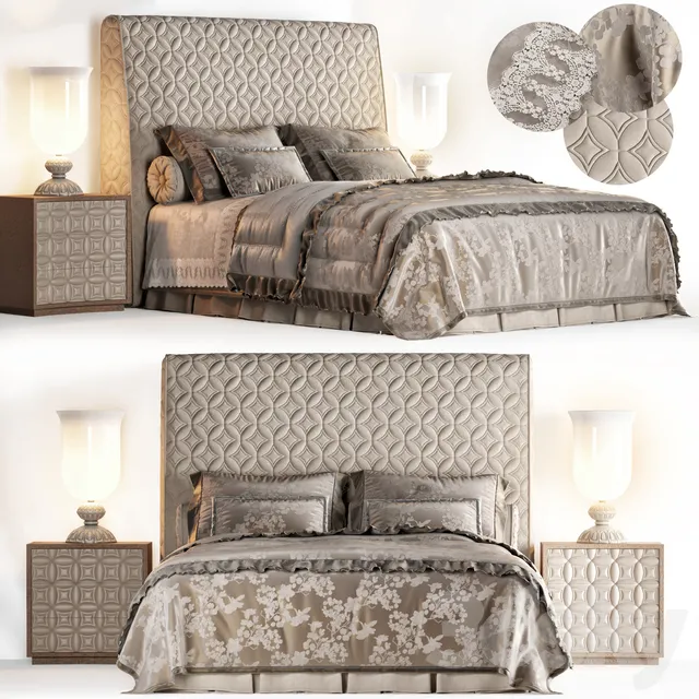Furniture – Bed 3D Models – Halley Taylor Bed