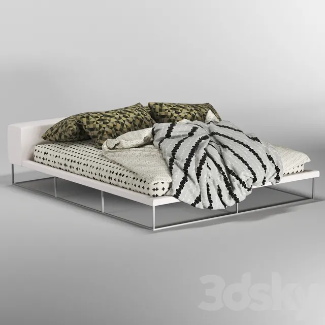 Furniture – Bed 3D Models – Ile Bed LivingDivani