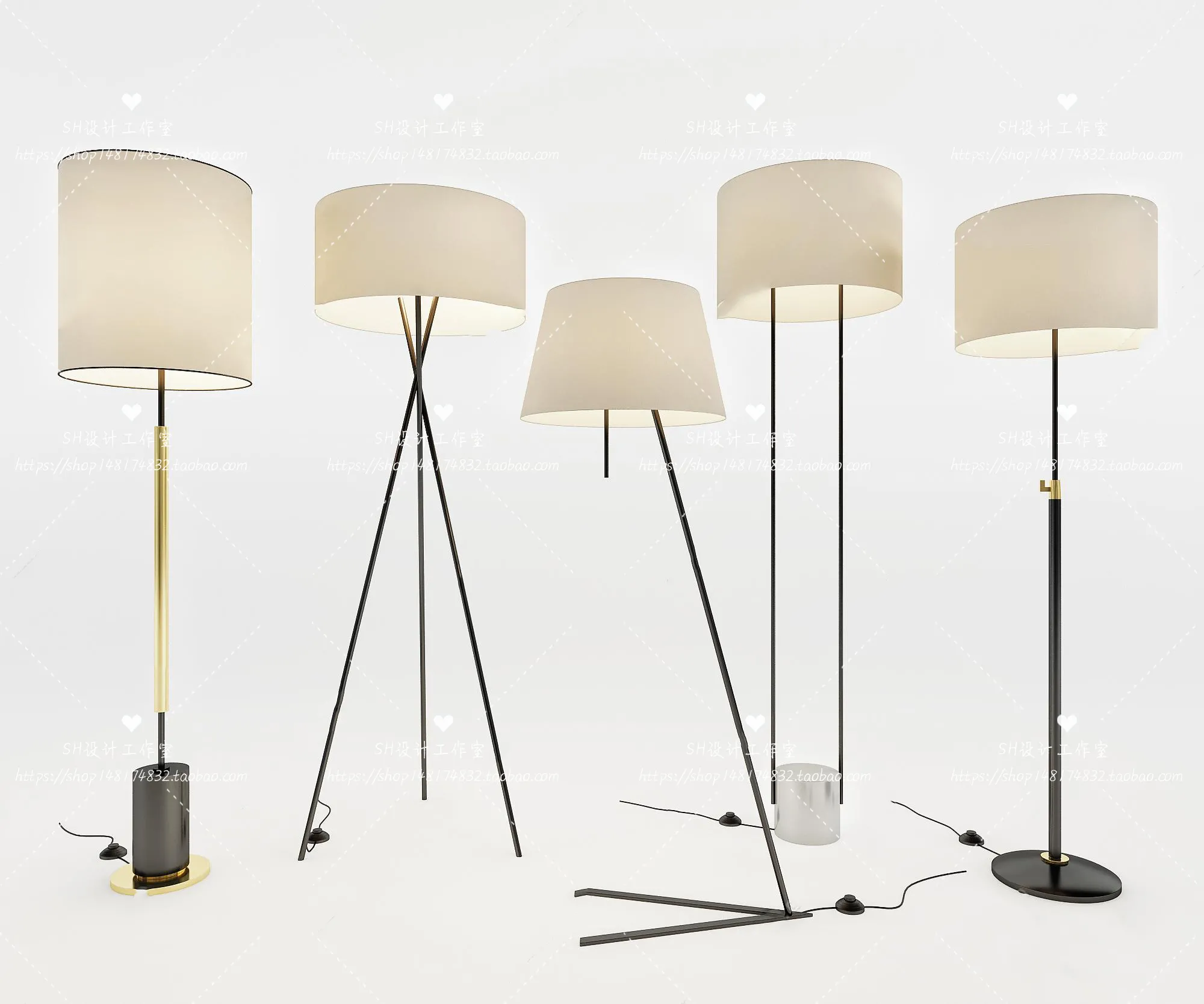 Floor Lamps – 3D Models – 0002