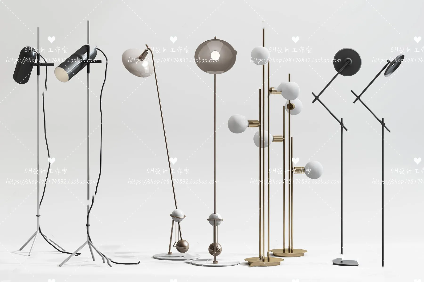 Floor Lamps – 3D Models – 0004