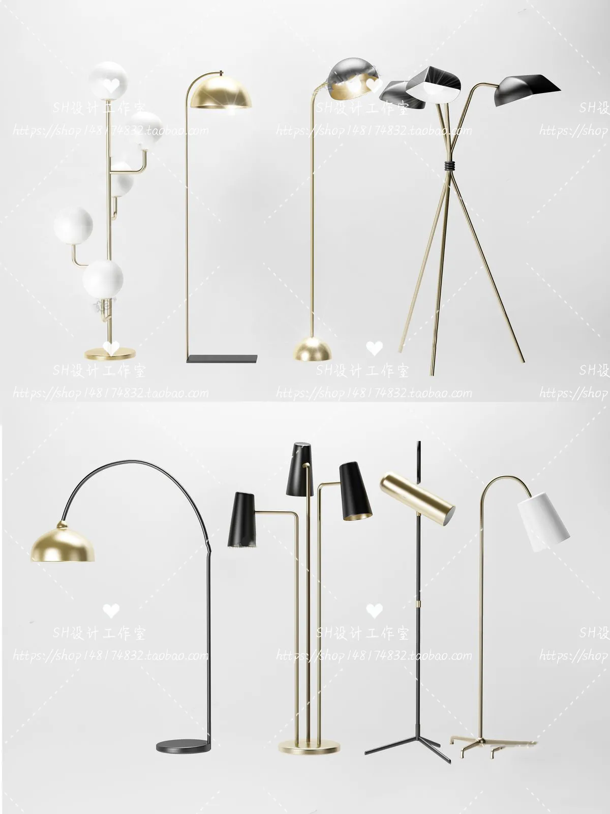 Floor Lamps – 3D Models – 0006