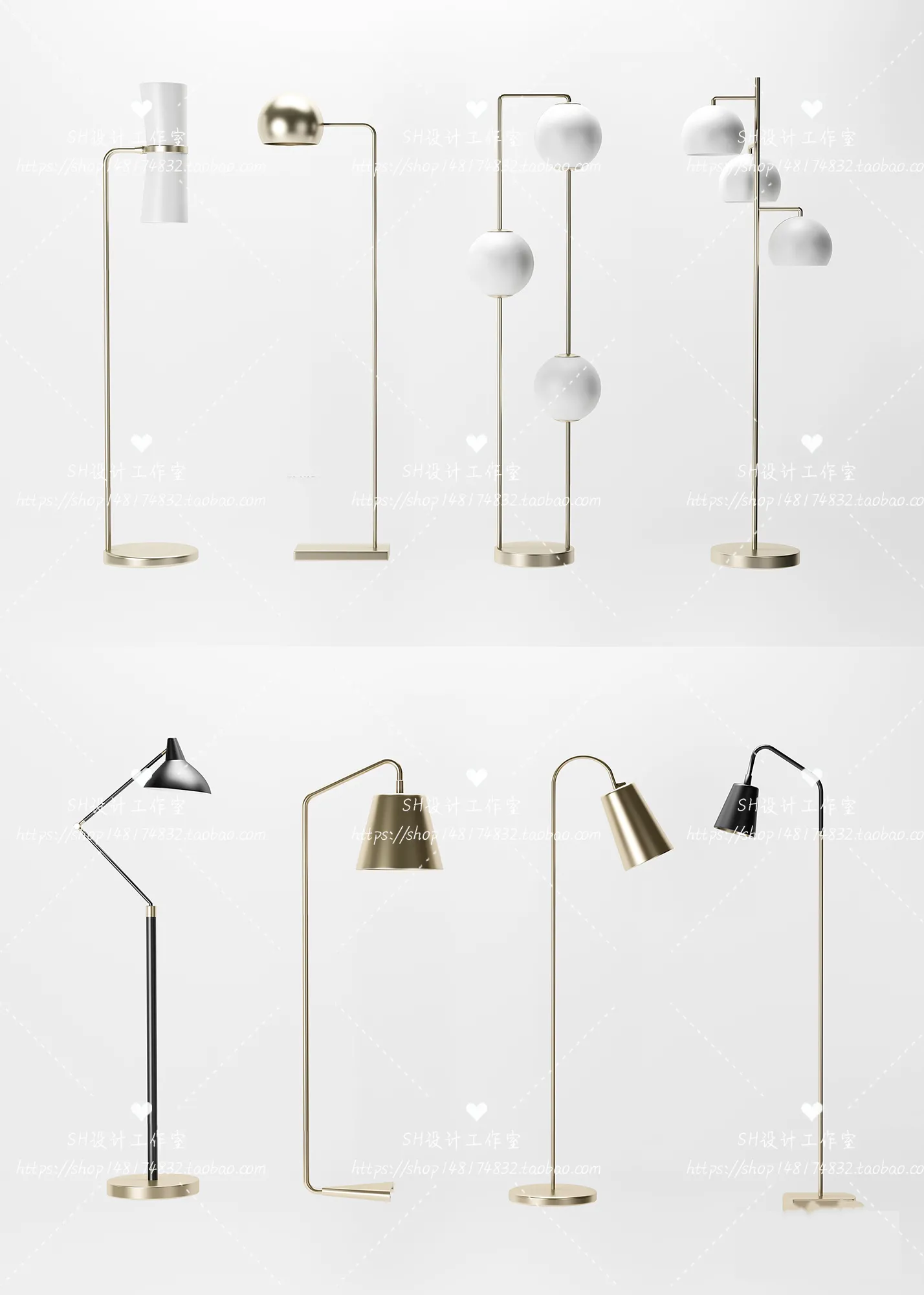 Floor Lamps – 3D Models – 0009