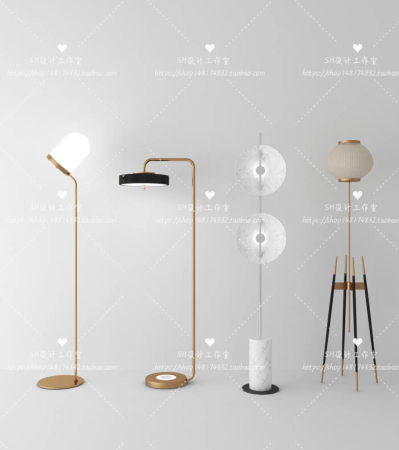 Floor Lamps – 3D Models – 0011