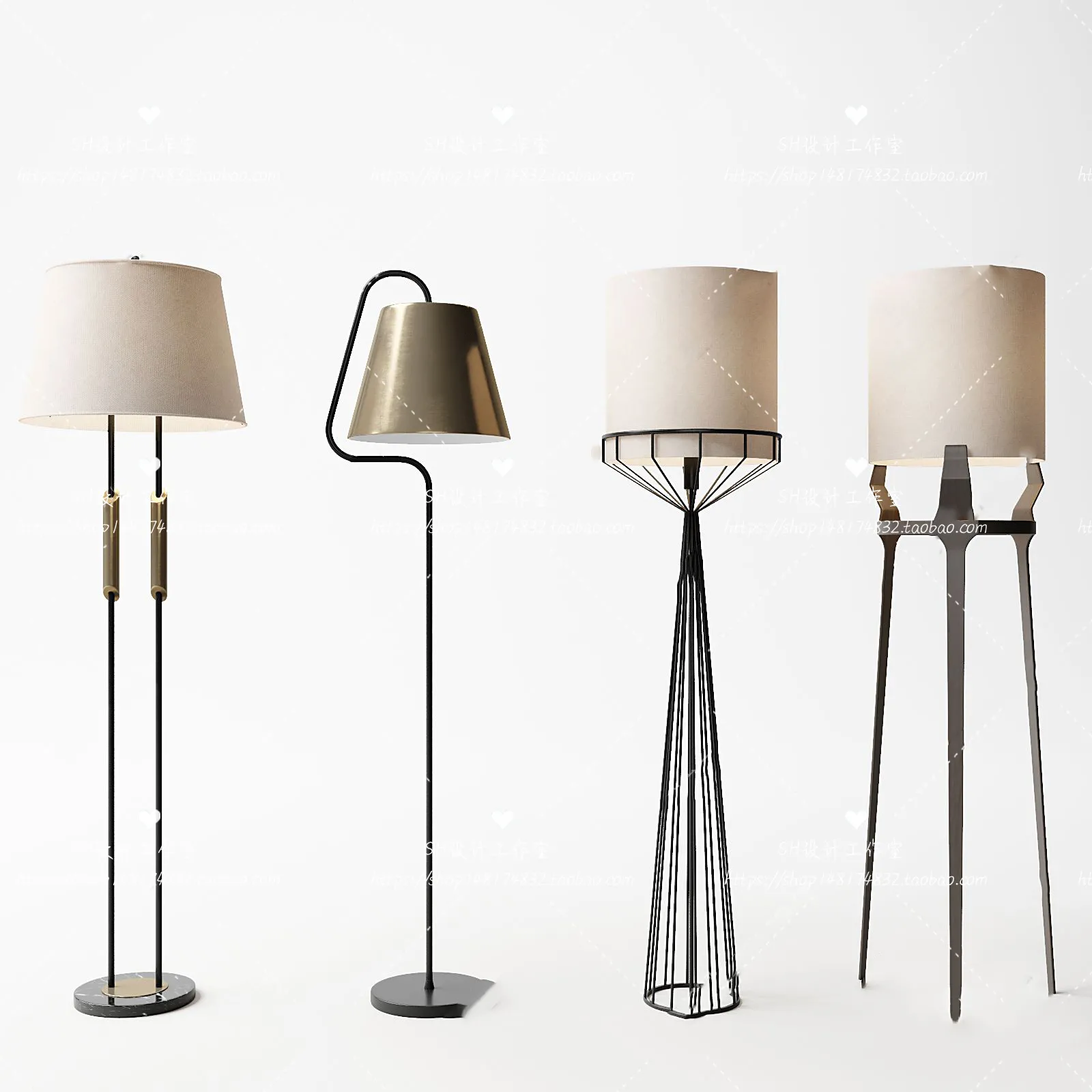 Floor Lamps – 3D Models – 0012